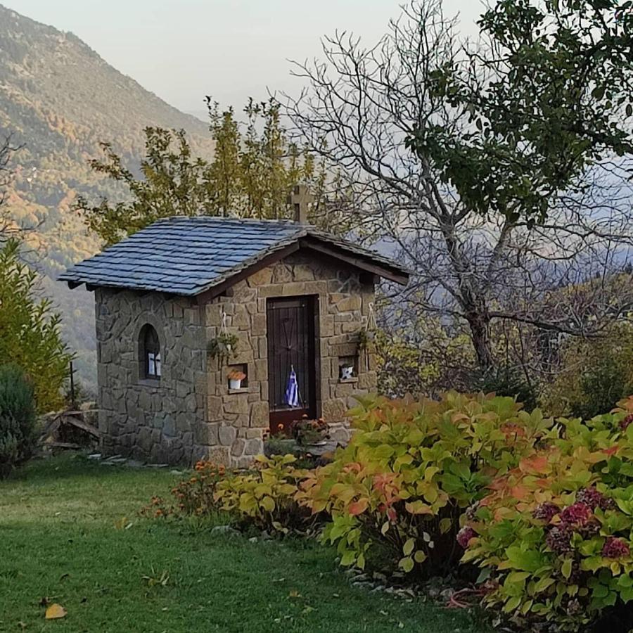 Παραδοσιακή Πέτρινη Κατοικία Στην Βλάχα Ελάτης Экстерьер фото